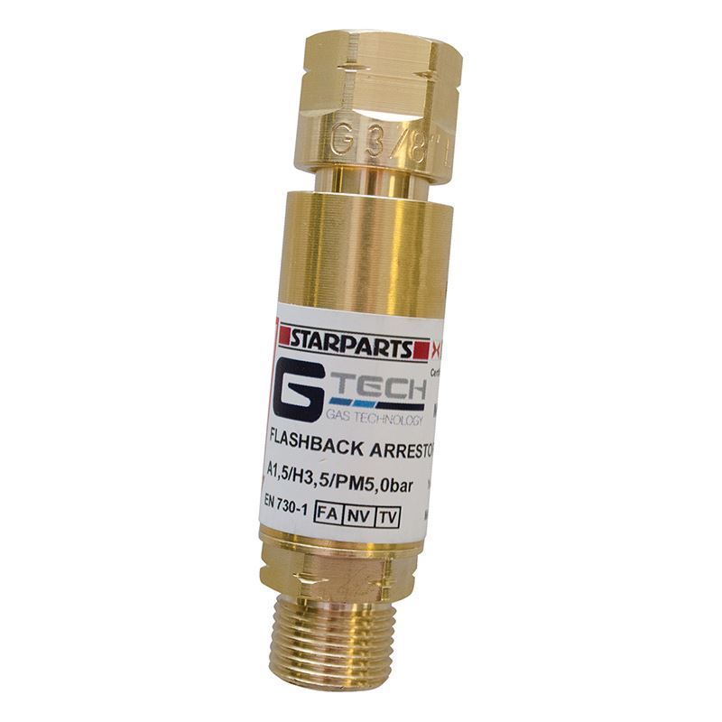 STARPARTS Flashback Arrestor In-Line Fuel Gas