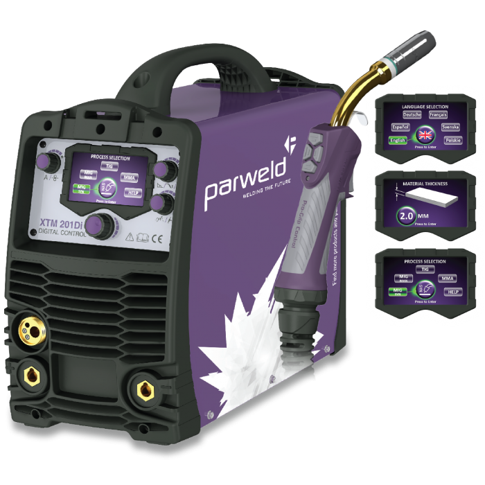 PARWELD XTM201DI Multi Process Inverter