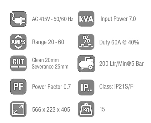 Jasic Cut 61 Plasma Cutting Inverter Package ZXJP-61