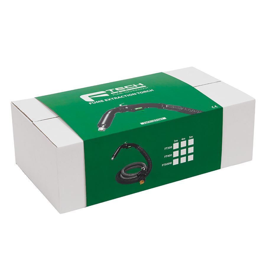 F-Tech 500 Amp Water Cooled Fume Extraction Torch 5M