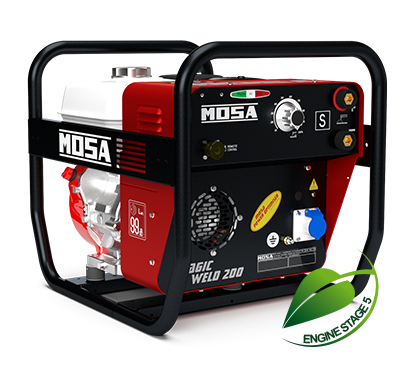 MOSA Magicweld 200 Petrol Welder Generator 230V
