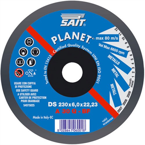 SAIT PLANET Metal Grinding Disc 230mm (Box of 5)