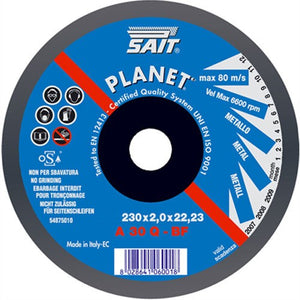 SAIT PLANET Metal Slit Disc 230mm (Box of 10)