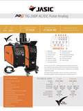 JASIC TIG 202A AC/DC Analog Pulse Inverter JT-202A